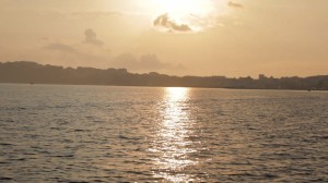 view on the mainland from the black sea